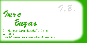 imre buzas business card
